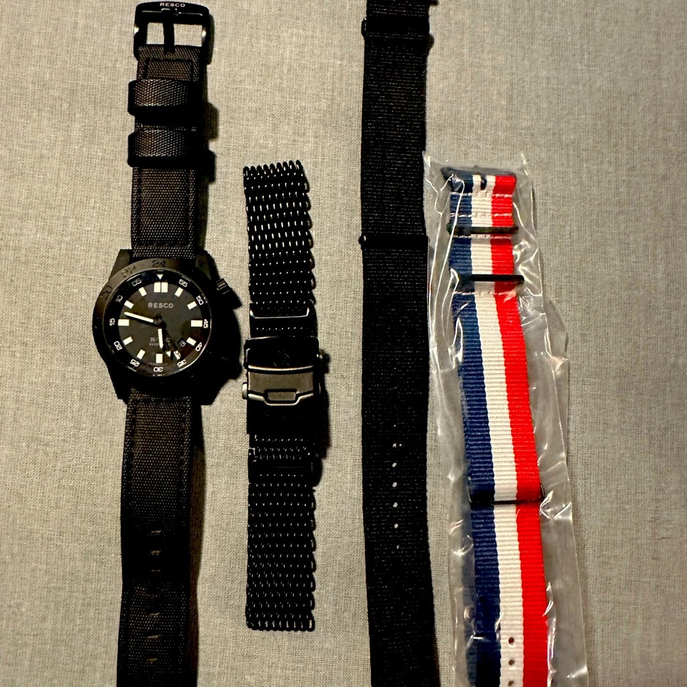 Resco instruments RTAC dlc stealth watch - and watch bands